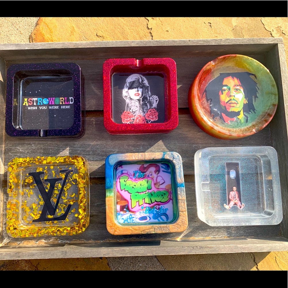 Custom Resin Ashtrays